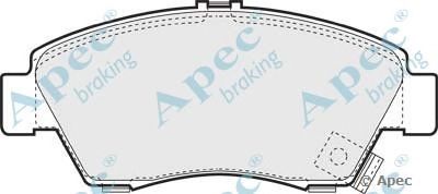 APEC BRAKING pad815 -  Комплект тормозных колодок, дисковый тормоз